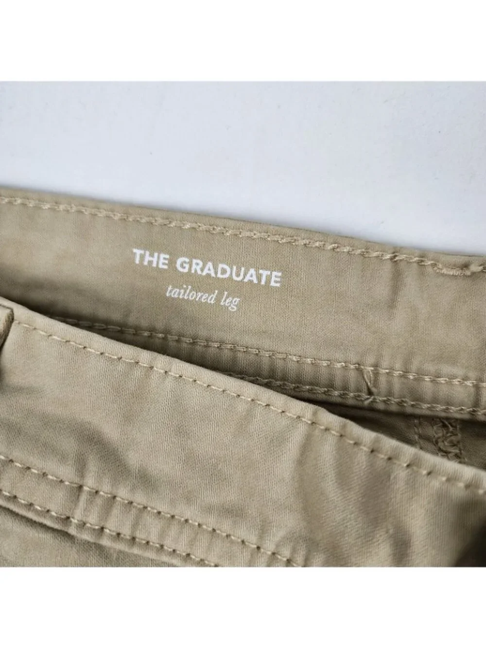 AG Adriano Goldschmied Mens 40x29 Beige/Tan The Graduate Tailored Leg Pant